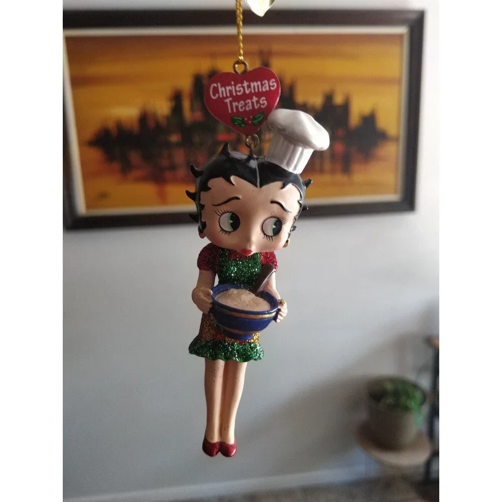 Danbury Mint The Betty Boop Glitter Ornaments ~4